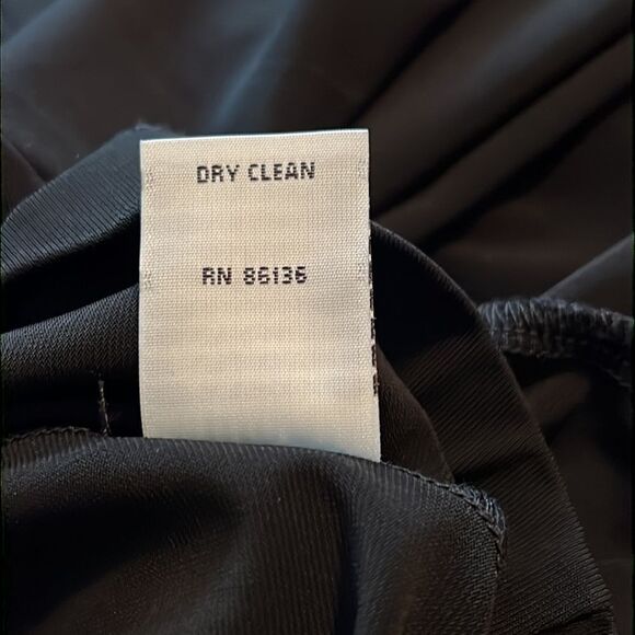 BRYN WALKER black asymmetrical top. Long sleeve. Size medium - Picture 5 of 9